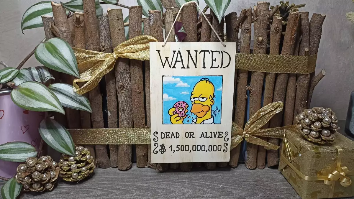 Affiche Wanted Homer Simpsons