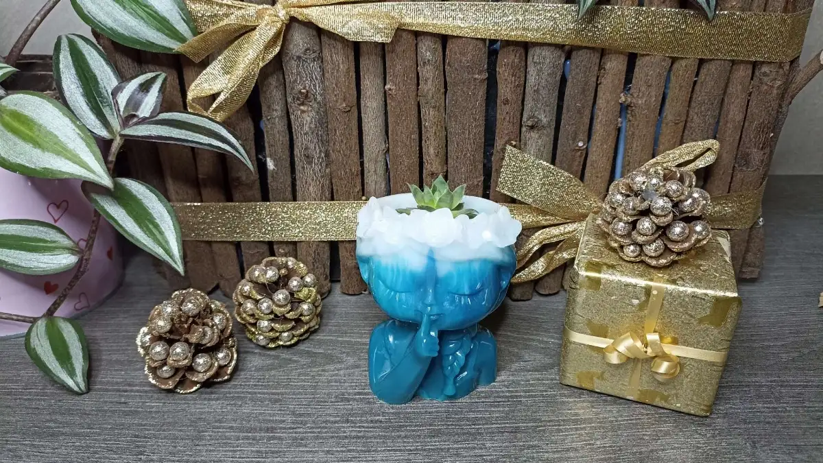 Fée florale bleue