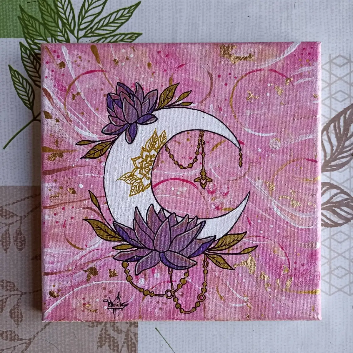 Lune fleurie