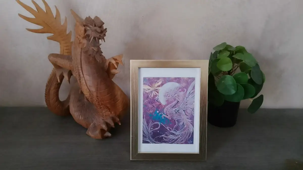 Tirages d’Art Encadrés Édition Limitée 15×18 cm - Dragon Fly