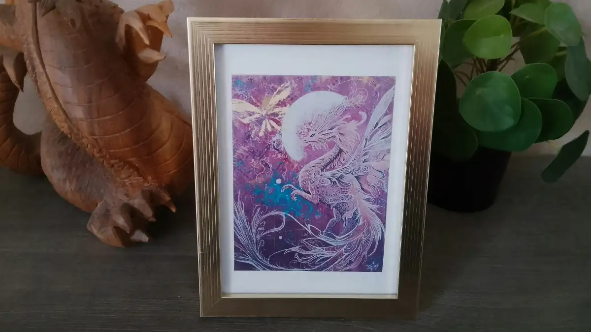 Tirages d’Art Encadrés Édition Limitée 15×18 cm - Dragon Fly