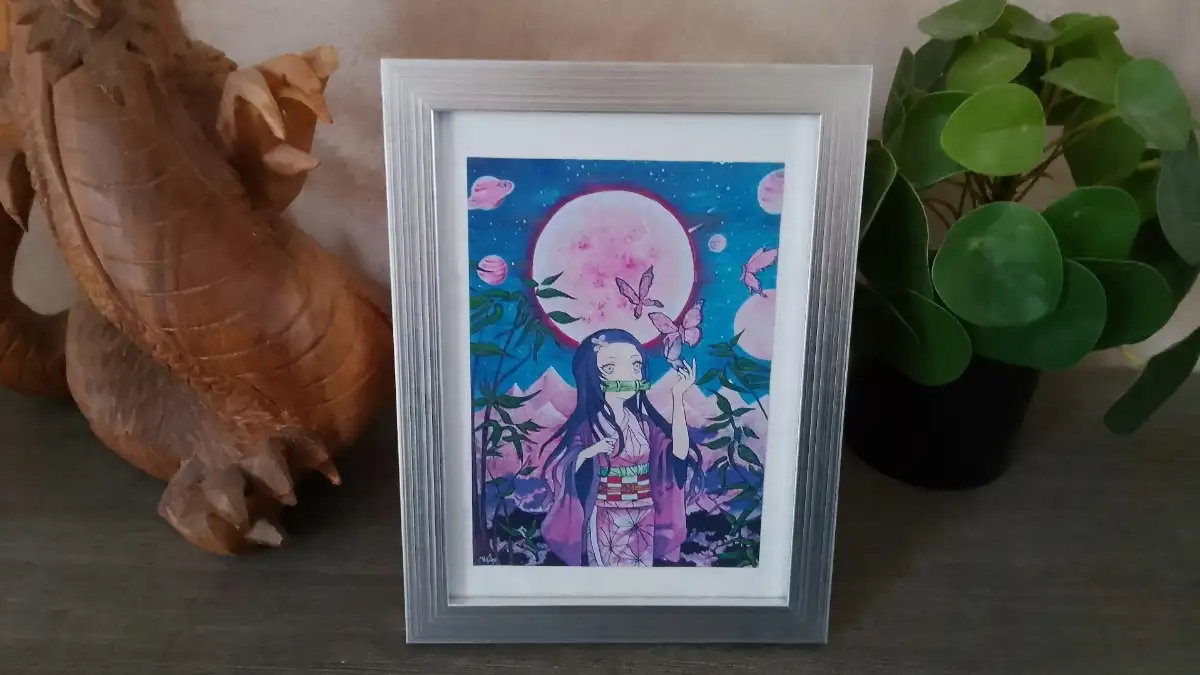 Tirages d’Art Encadrés Édition Limitée 15×18 cm - Nezuko