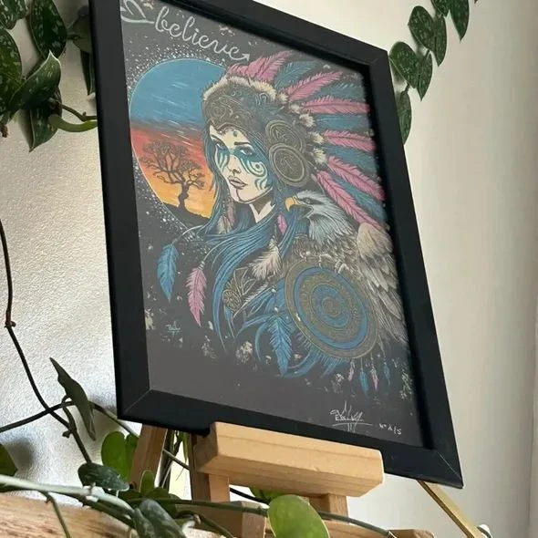 Tirages d’Art Encadrés Édition Limitée A4 - Harmonie sacrée