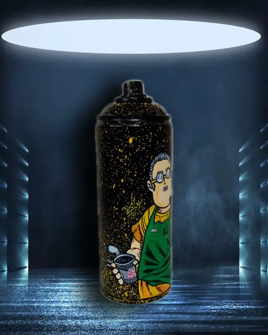 Aérosol recyclé Sakamoto - Exemplaire unique