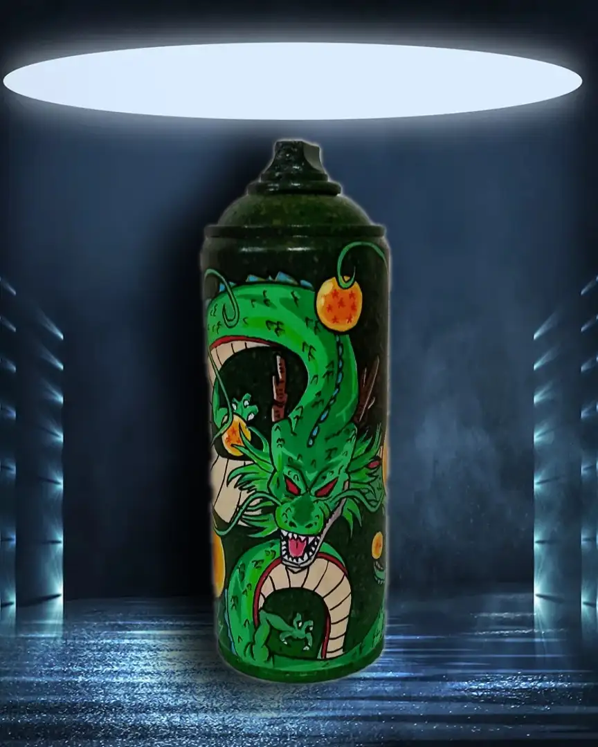 Aérosol recyclé Shenron - Exemplaire unique