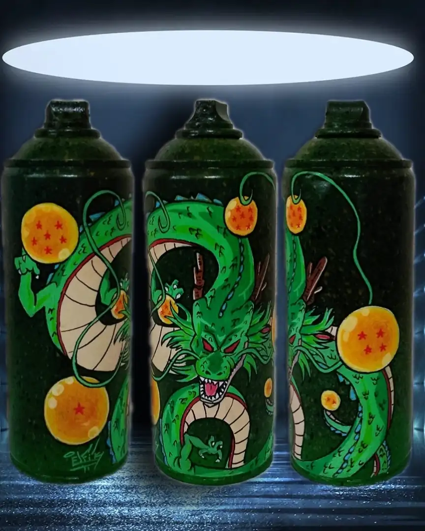 Aérosol recyclé Shenron - Exemplaire unique