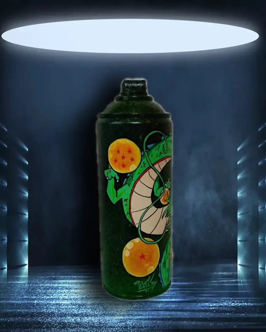 Aérosol recyclé Shenron - Exemplaire unique