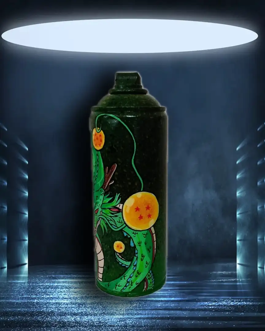 Aérosol recyclé Shenron - Exemplaire unique