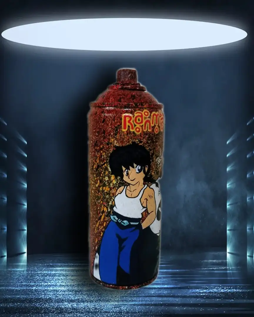 Aérosol recyclé Ranma ½ - Exemplaire unique