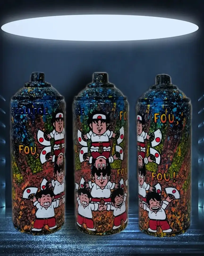 Aérosol recyclé Le collège Fou, Fou, Fou !