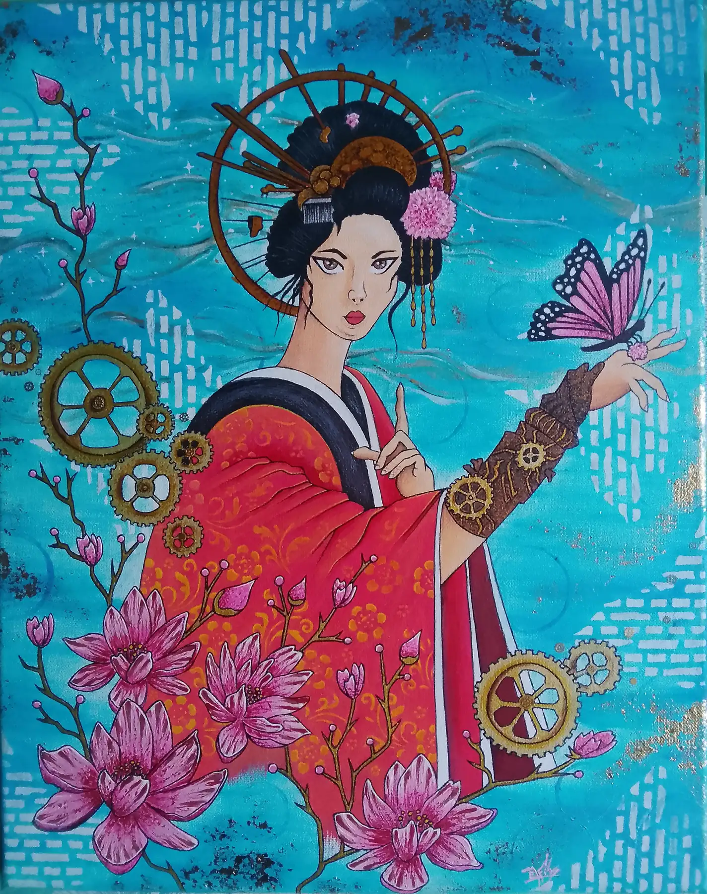 Sagesse Ancestrale (40x50 cm) original signé