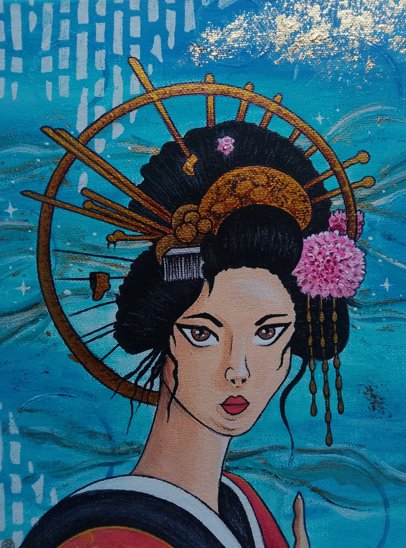 Sagesse Ancestrale (40x50 cm) original signé