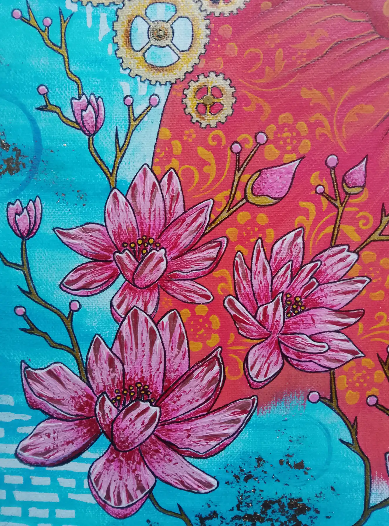Sagesse Ancestrale (40x50 cm) original signé