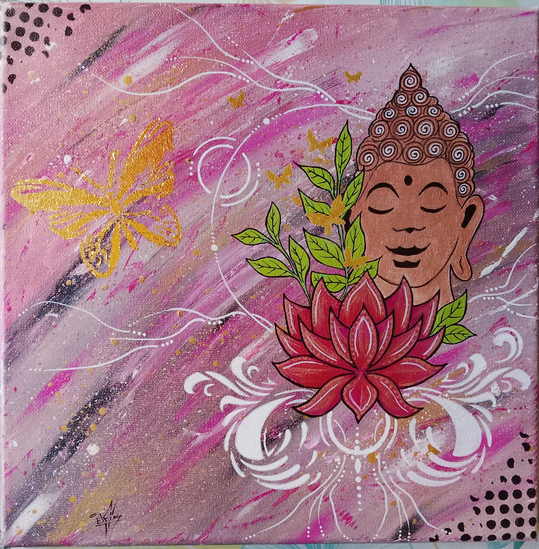 Elevation (30x30 cm) original signé