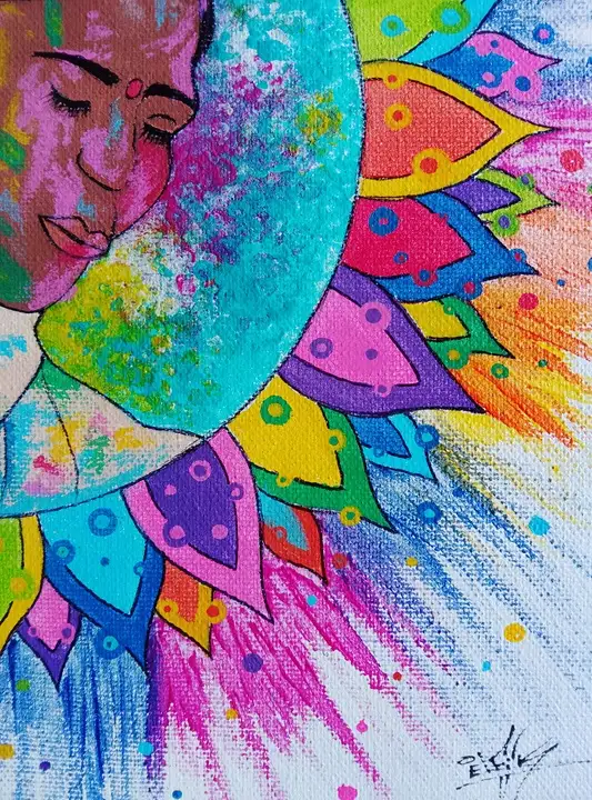 Ikigaï (30x30 cm) original signé
