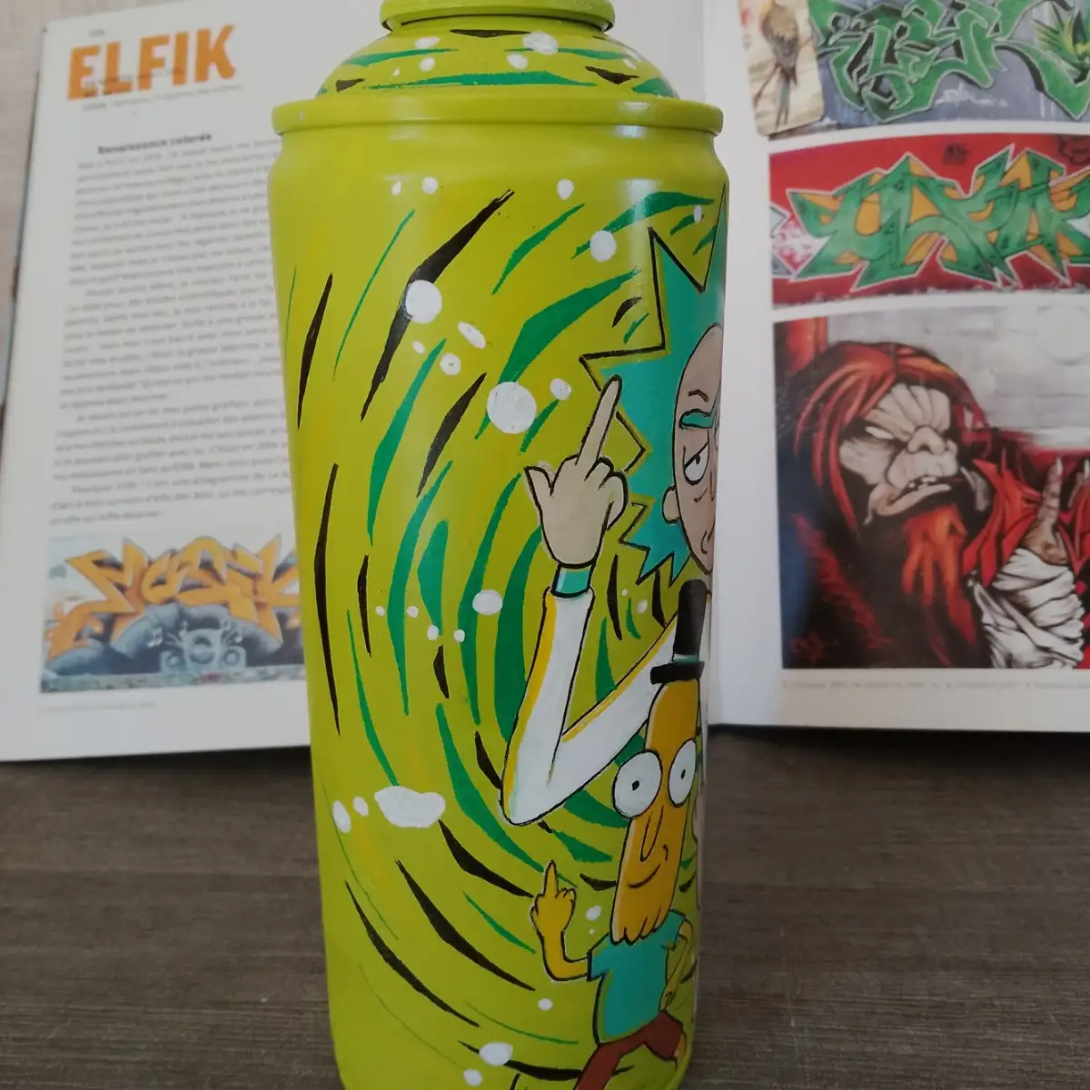MAD CAN Urban Sculpture - Rick & Morty - Exemplaire unique