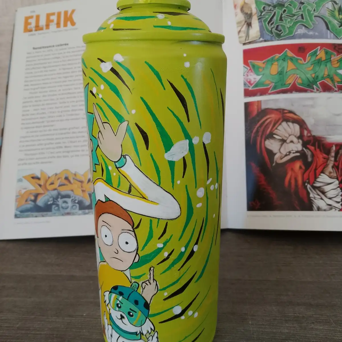 MAD CAN Urban Sculpture - Rick & Morty - Exemplaire unique