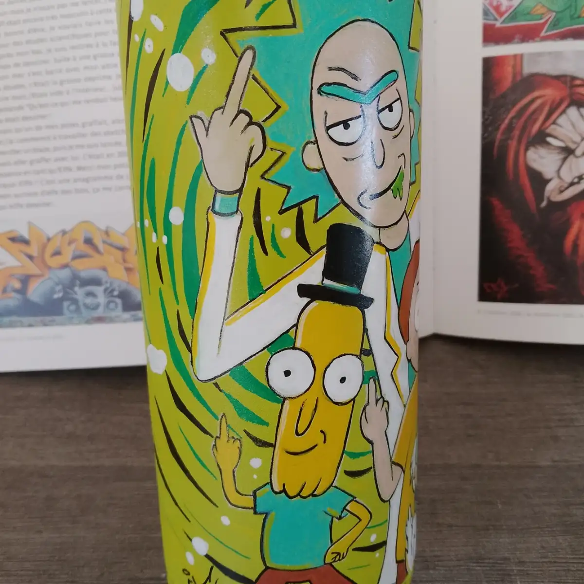 MAD CAN Urban Sculpture - Rick & Morty - Exemplaire unique