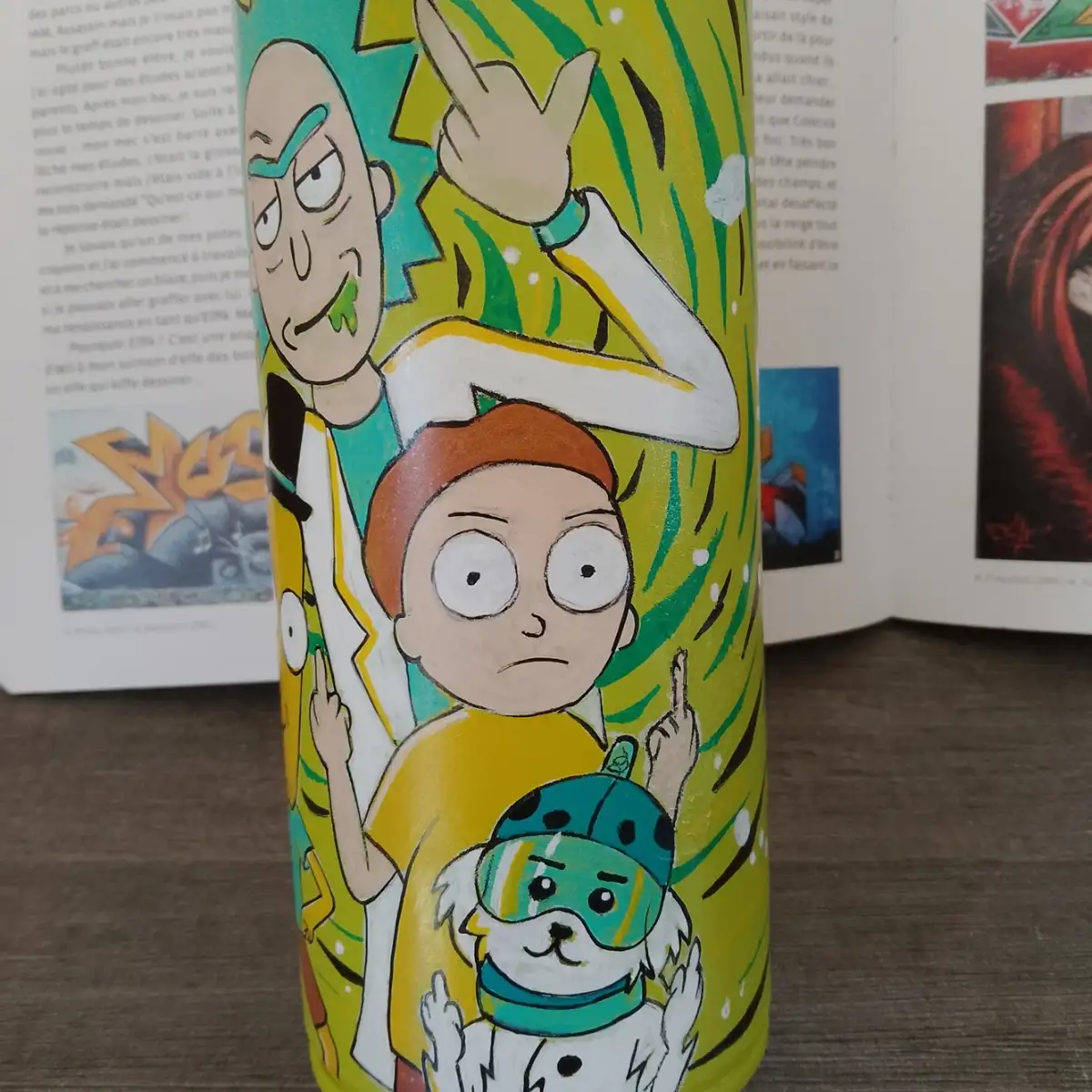 MAD CAN Urban Sculpture - Rick & Morty - Exemplaire unique
