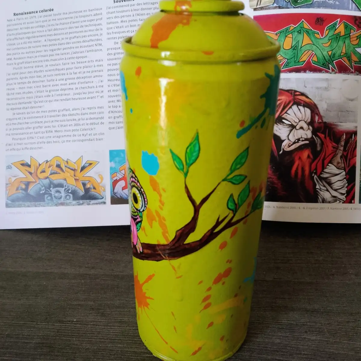 MAD CAN Urban Sculpture - Caméléon Pop - Exemplaire unique