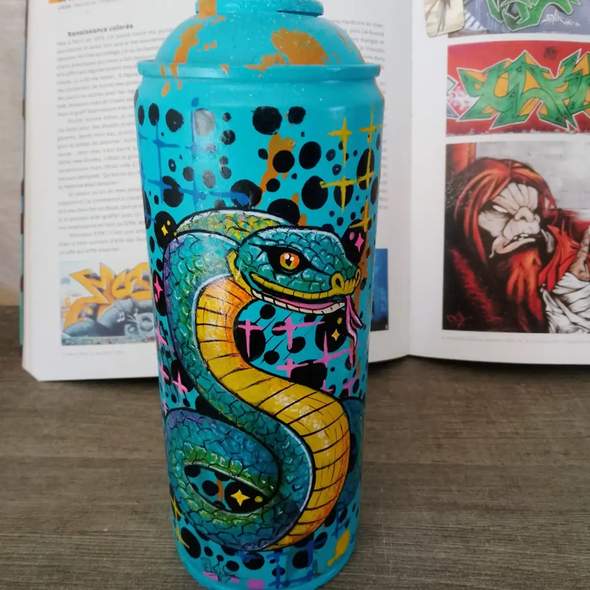MAD CAN Urban Sculpture - Disco Snake - Exemplaire unique