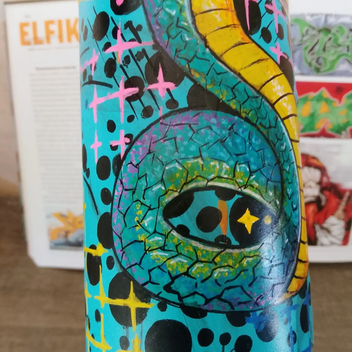 MAD CAN Urban Sculpture - Disco Snake - Exemplaire unique