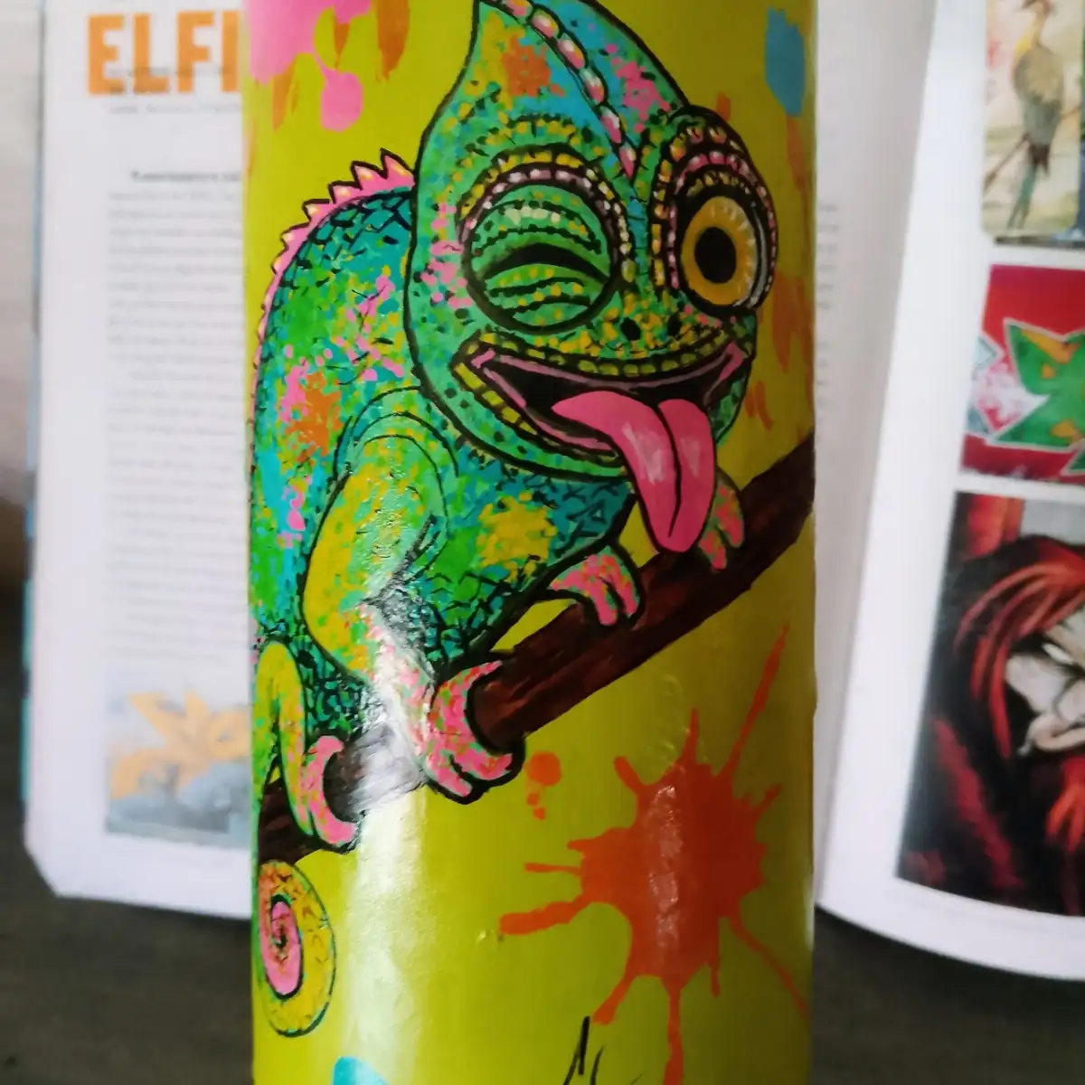 MAD CAN Urban Sculpture - Caméléon Pop - Exemplaire unique