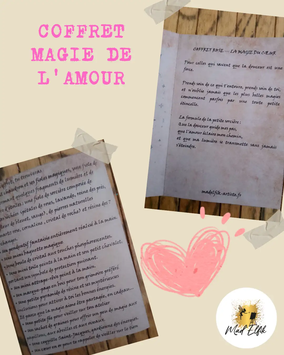 Coffret Magie de l'Amour (exemplaire uique)