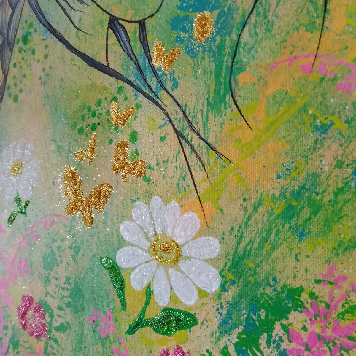 Eveil sacré (55x75 cm) original signé